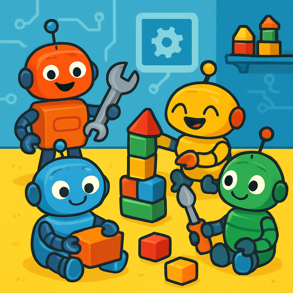 Creative Robot Playground Paint By Numbers Kits