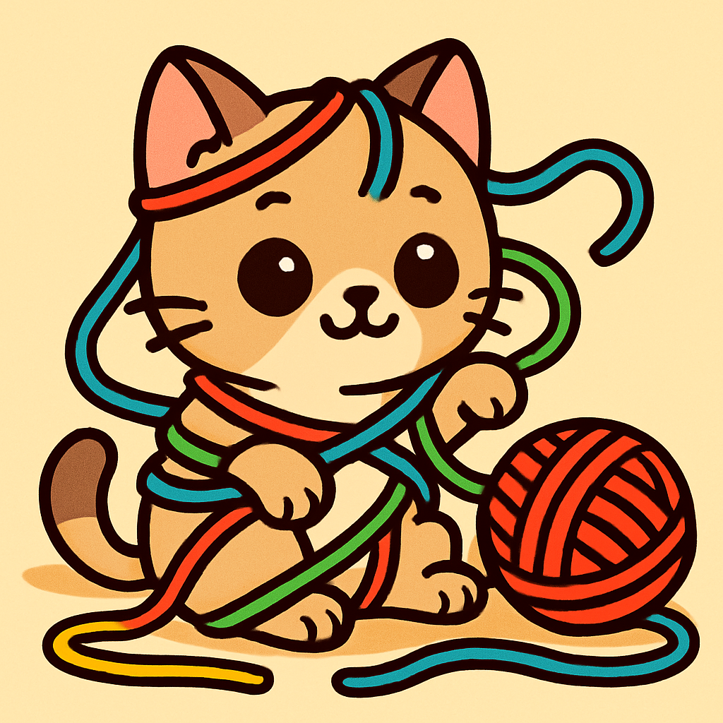 Mischievous Kitten Adventures Paint By Color