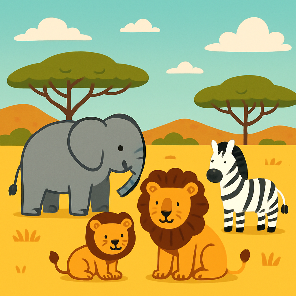 African Safari Journey Paint By Color