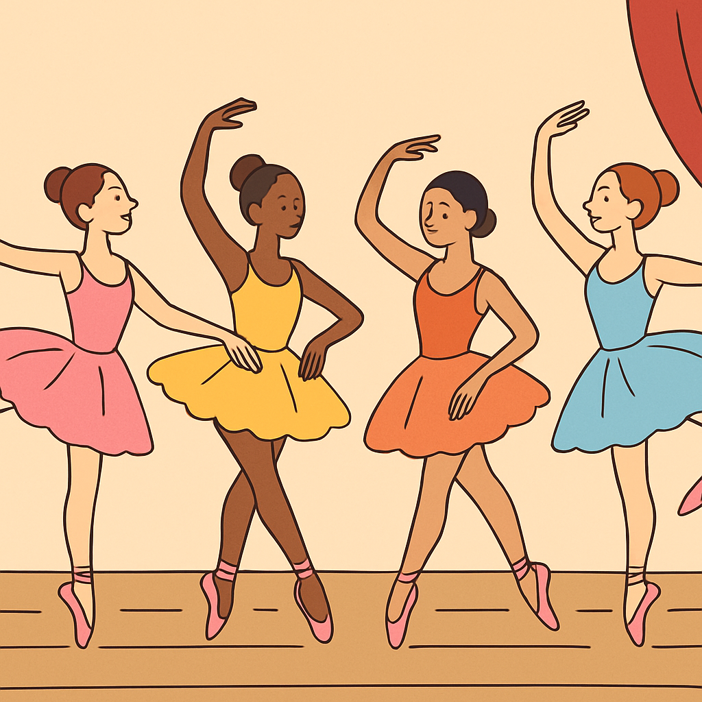 Ballet Performance Paint By Color