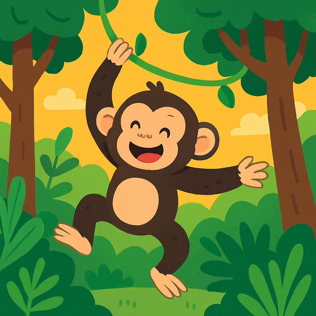 Gleeful Chimpanzee Painting By Numbers Kit