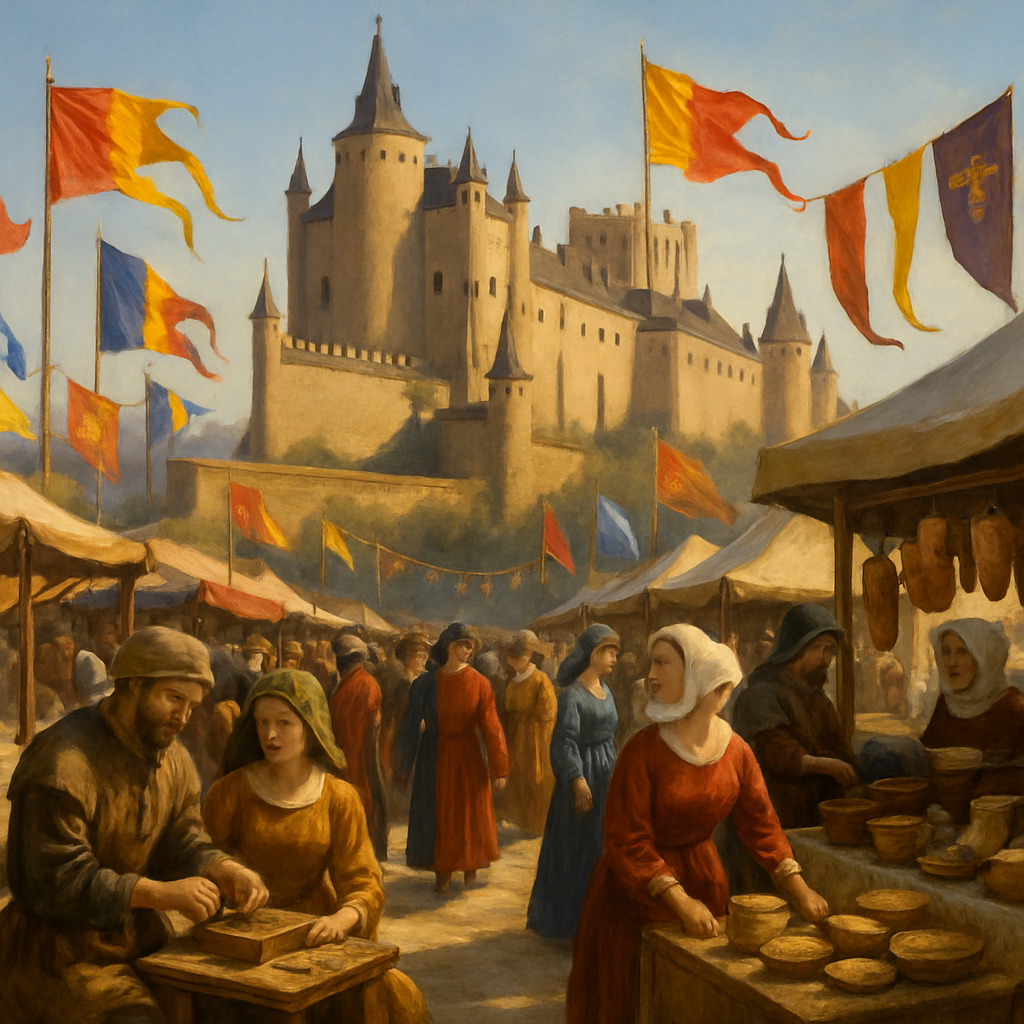 Alcázar of Segovia Day - Spain - DIY Painting By Numbers Kit featured in the school-season guide