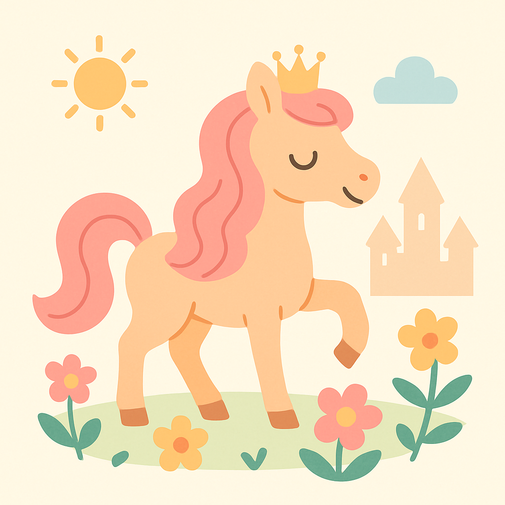 Princess Pony Painting Number Kit