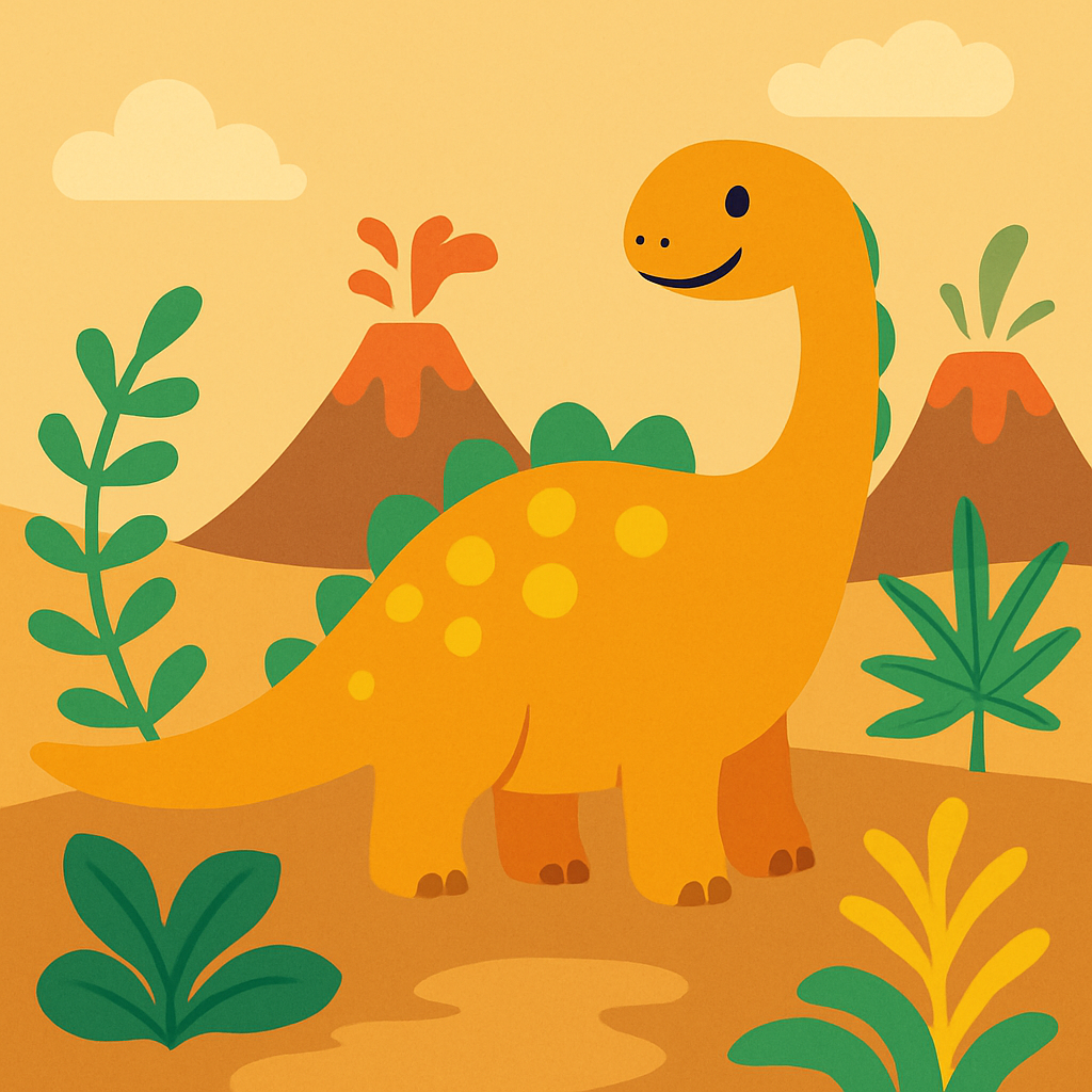 Ancient Dinosaur Kingdom Number Painting