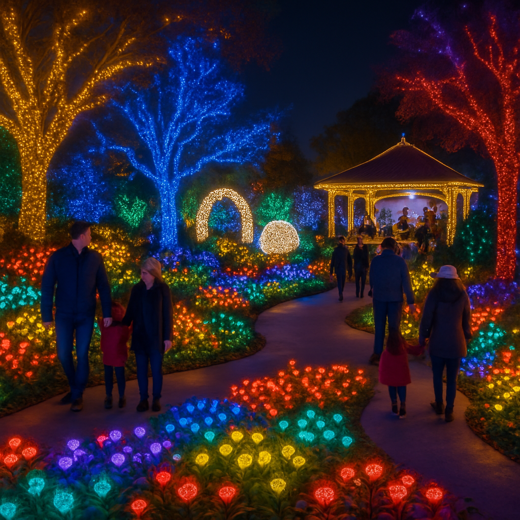 Luminations At The Dallas Arboretum Painting By Numbers Kit