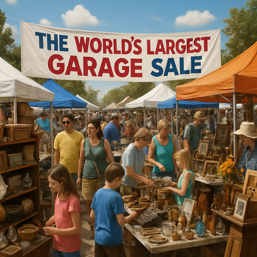 The World's Largest Garage Sale Painting By Numbers Kit