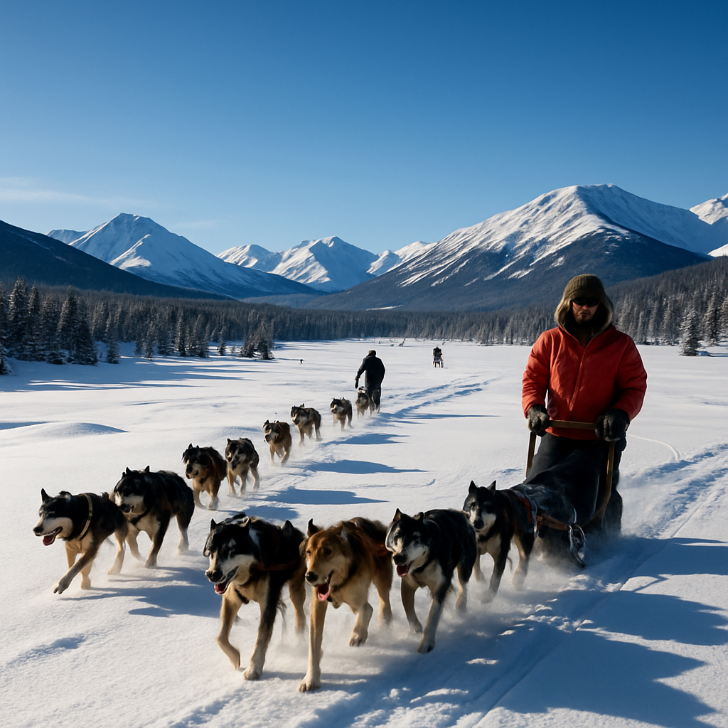 Yukon Quest - Whitehorse To Fairbanks Number Painting