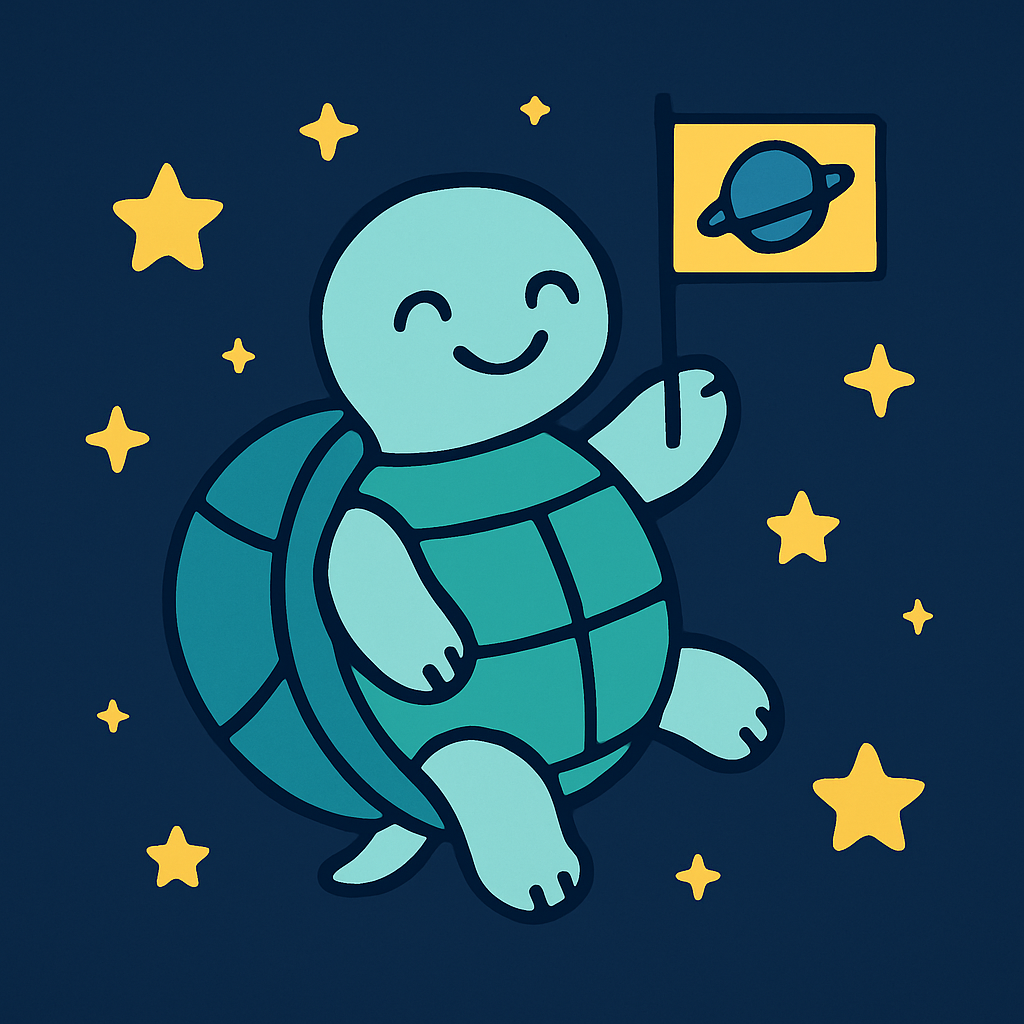 Starry Space Turtle Paint by numbers kits