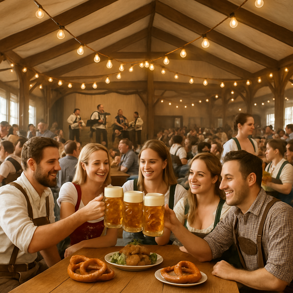 Oktoberfest Beer Tent Numbered painting kits
