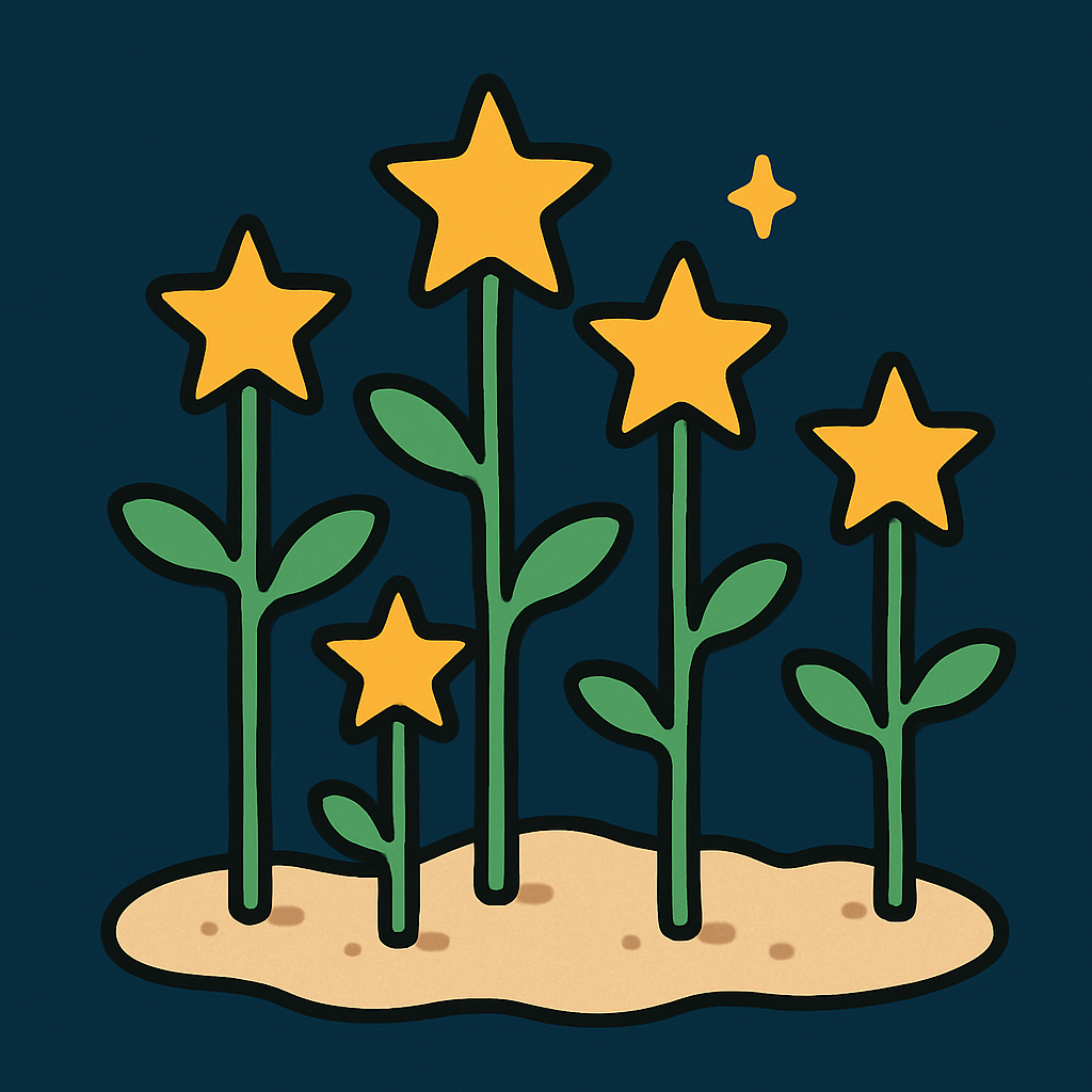 Stellar Seedlings DIY paint by numbers