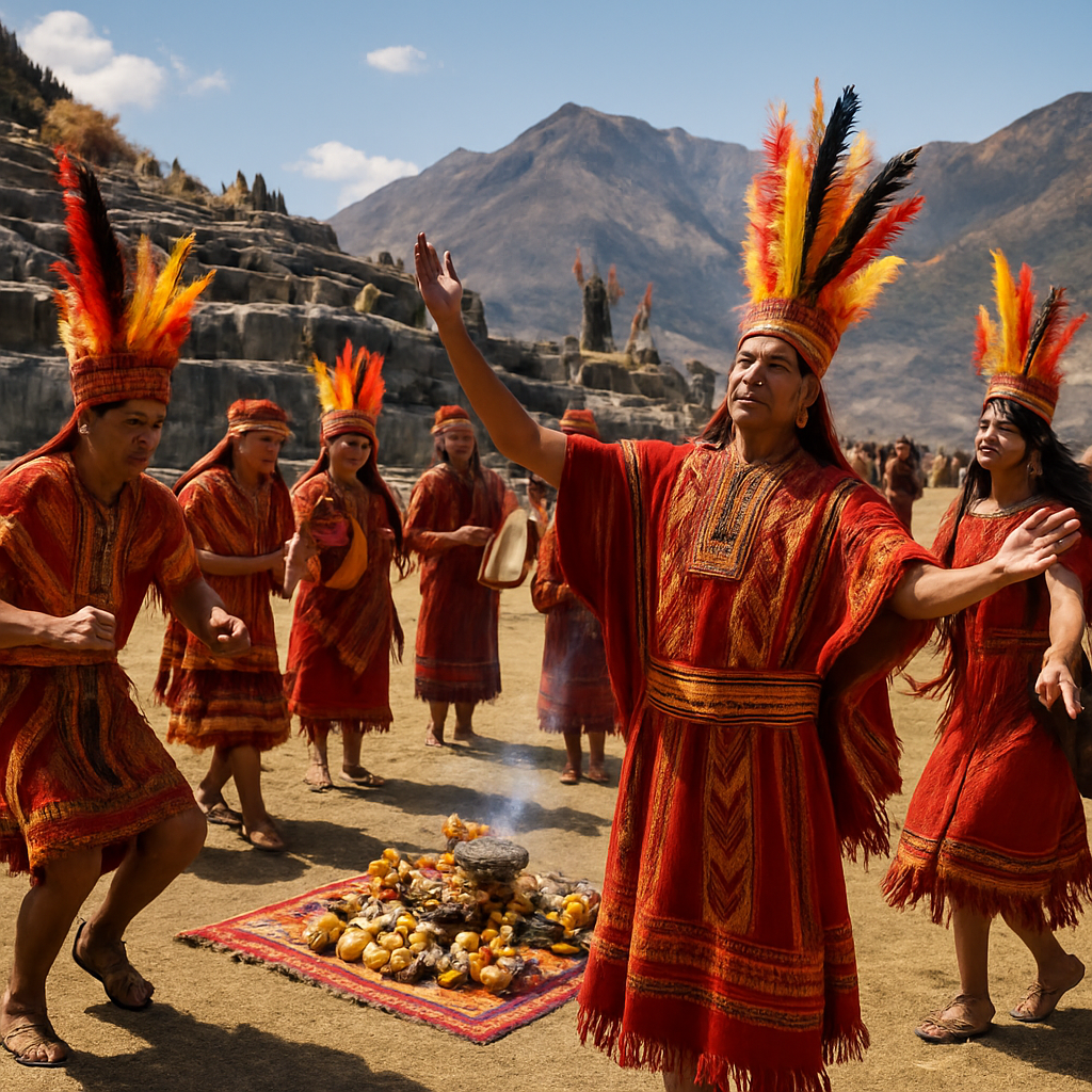 Inti Raymi Sun Festival painting number kit