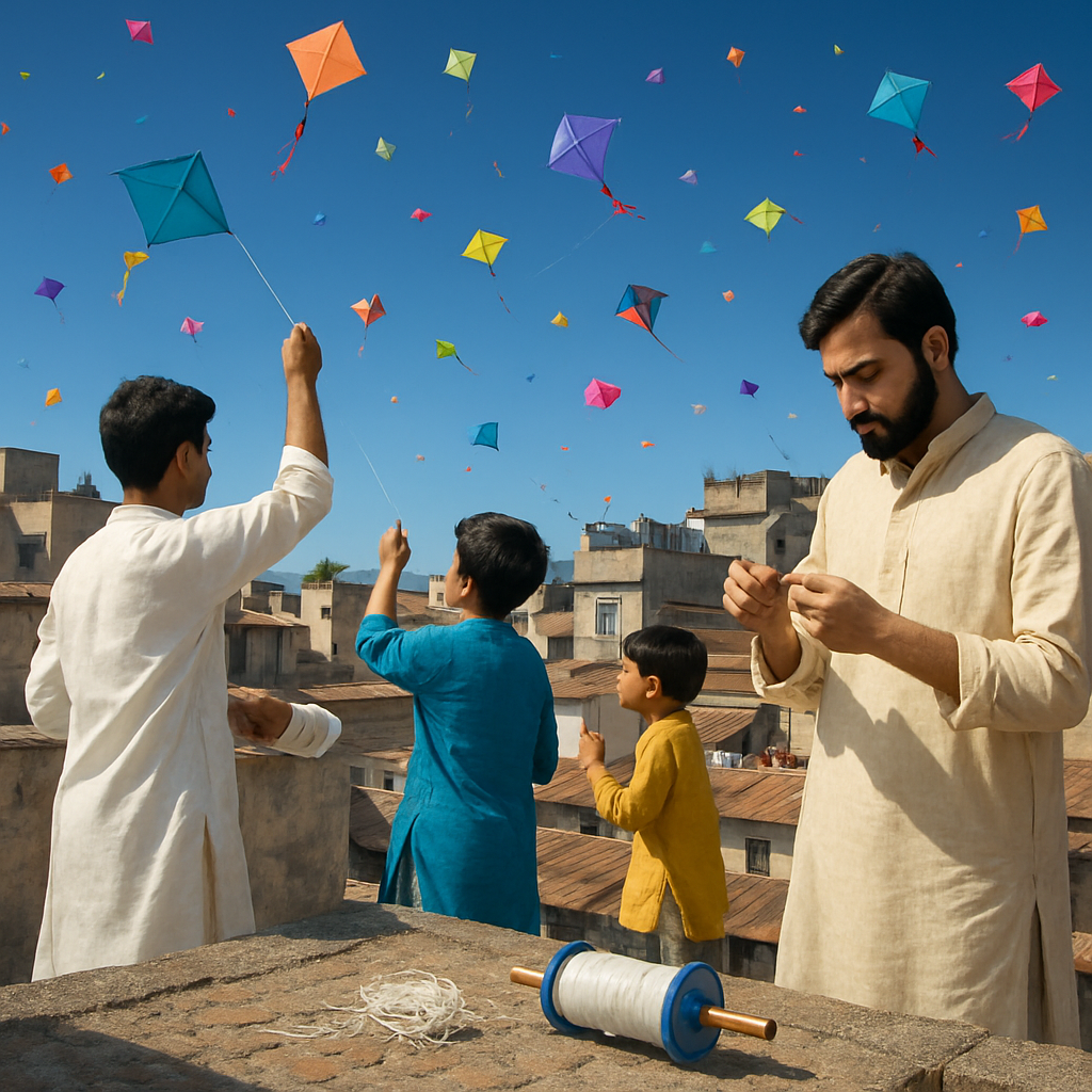 Kite Festival In Gujarat Painting by numbers kit