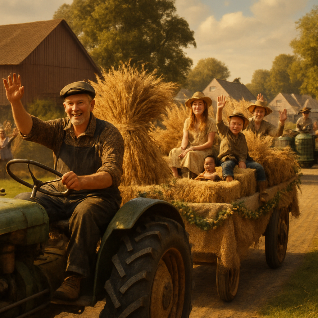 Song Of The Plough Harvest Parade painting number kit