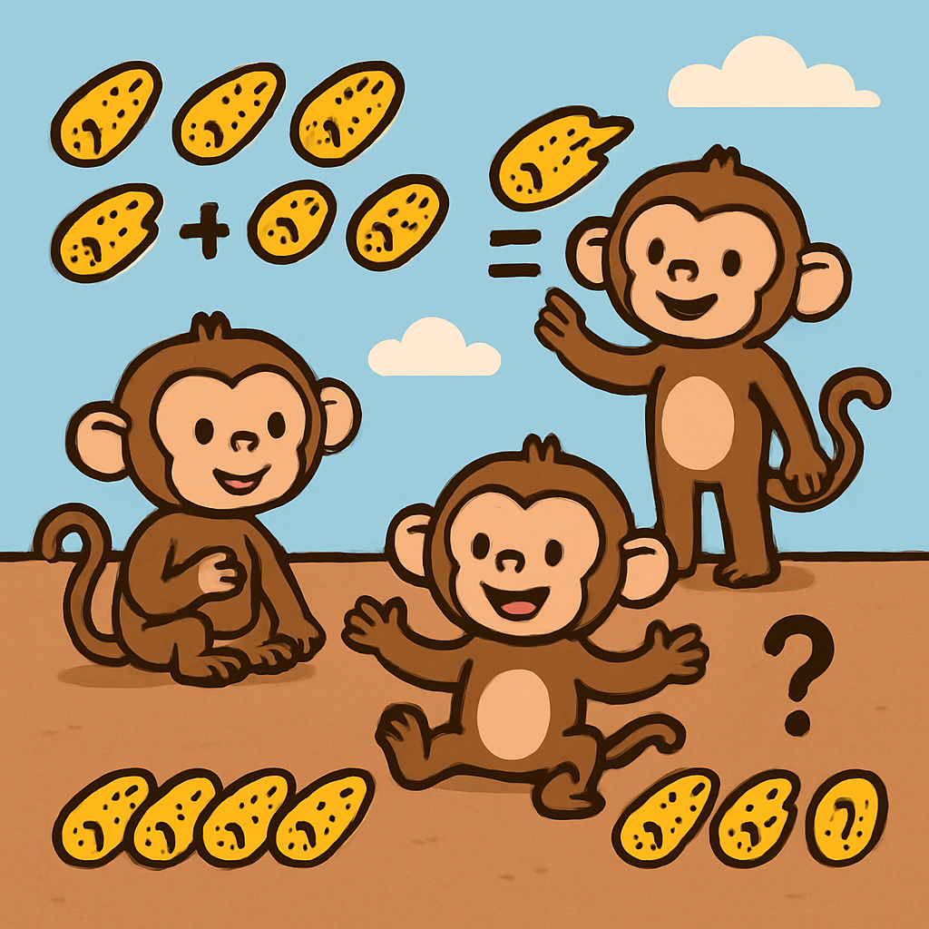 Meteor Math Monkeys painting number kit