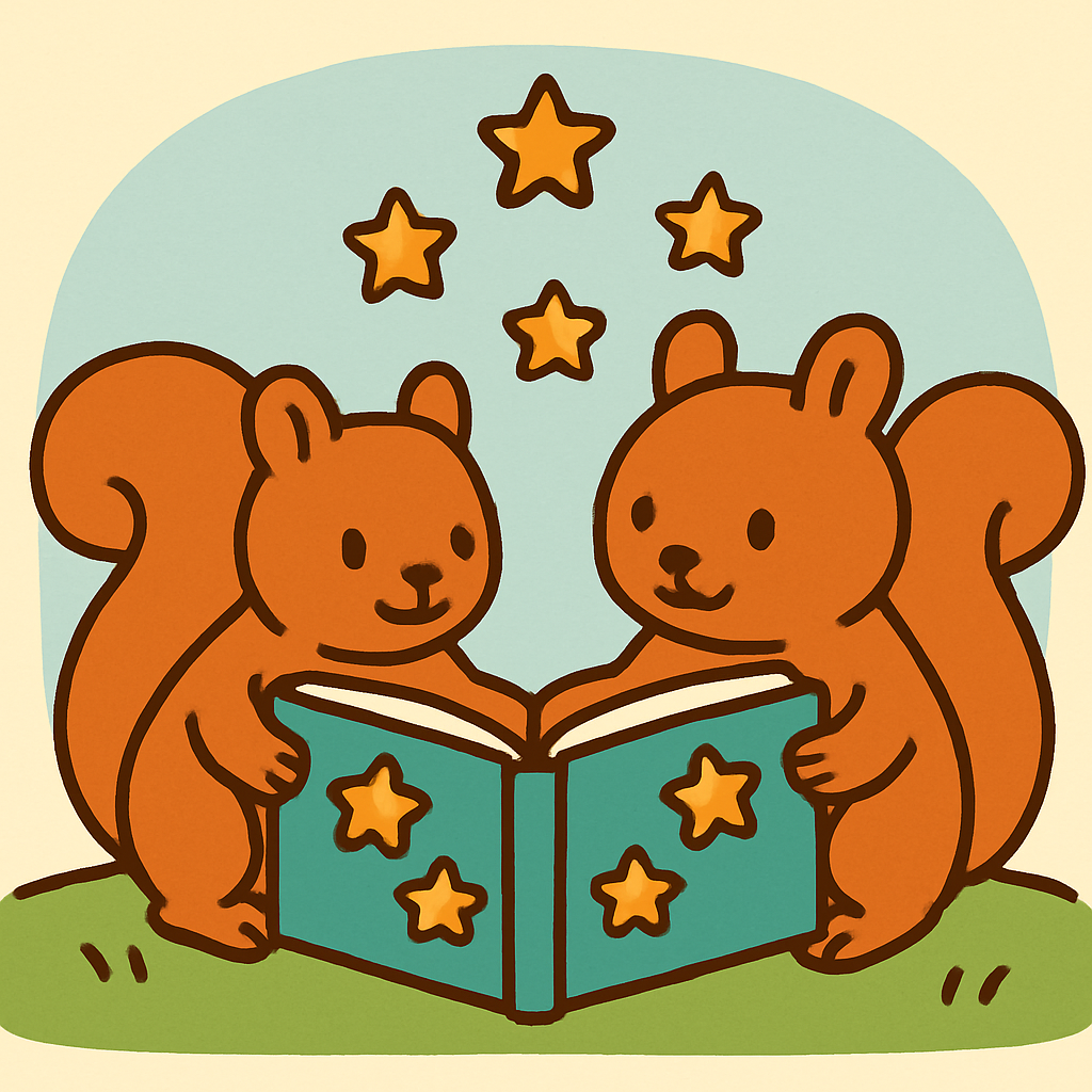 Stellar Storybook Squirrels Paint by numbers kits