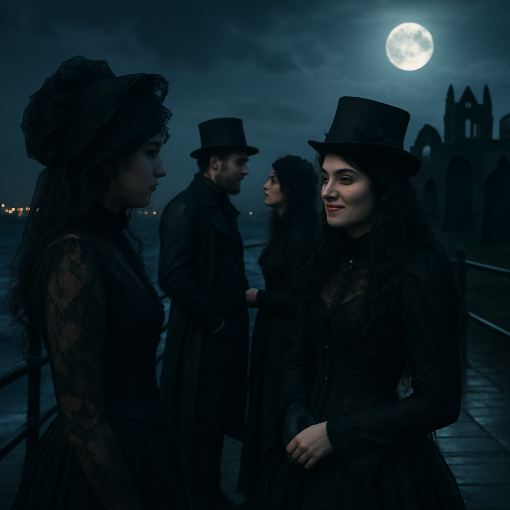 Whitby Goth Weekend Night paint by number