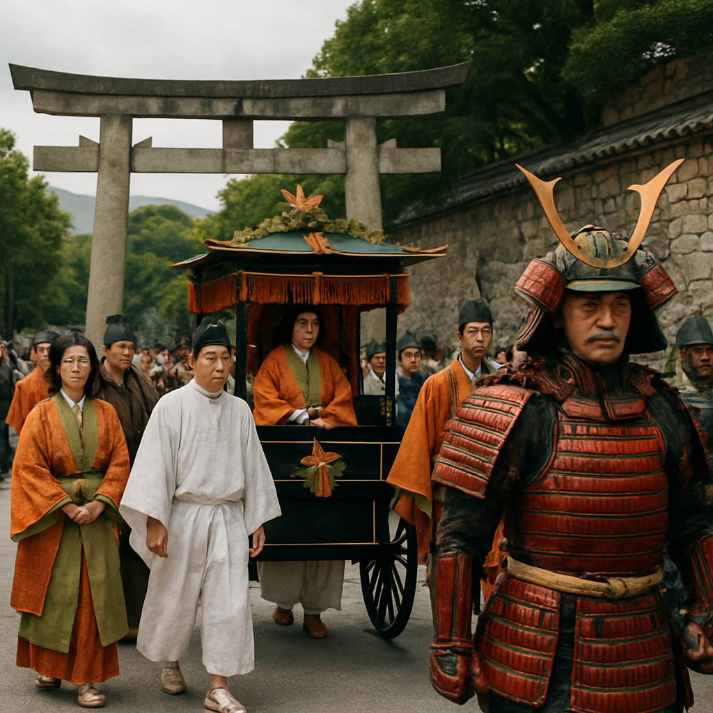 Jidai Matsuri Historical Parade paint by number
