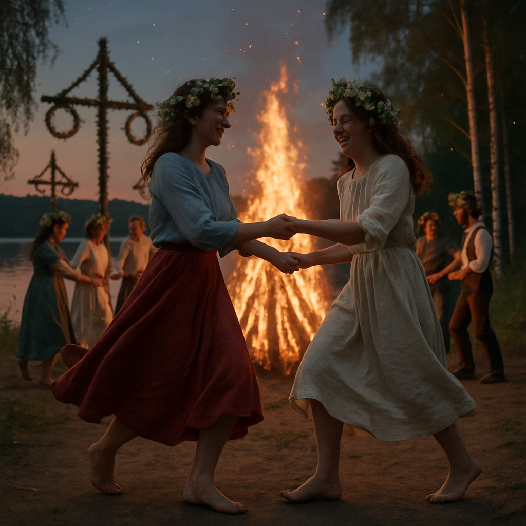 Midsummer Bonfire Scandinavia Paint by numbers kits