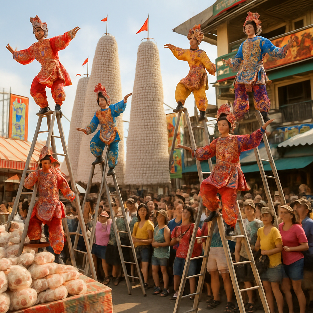 Bun Festival Monkey Parade Paint by numbers art