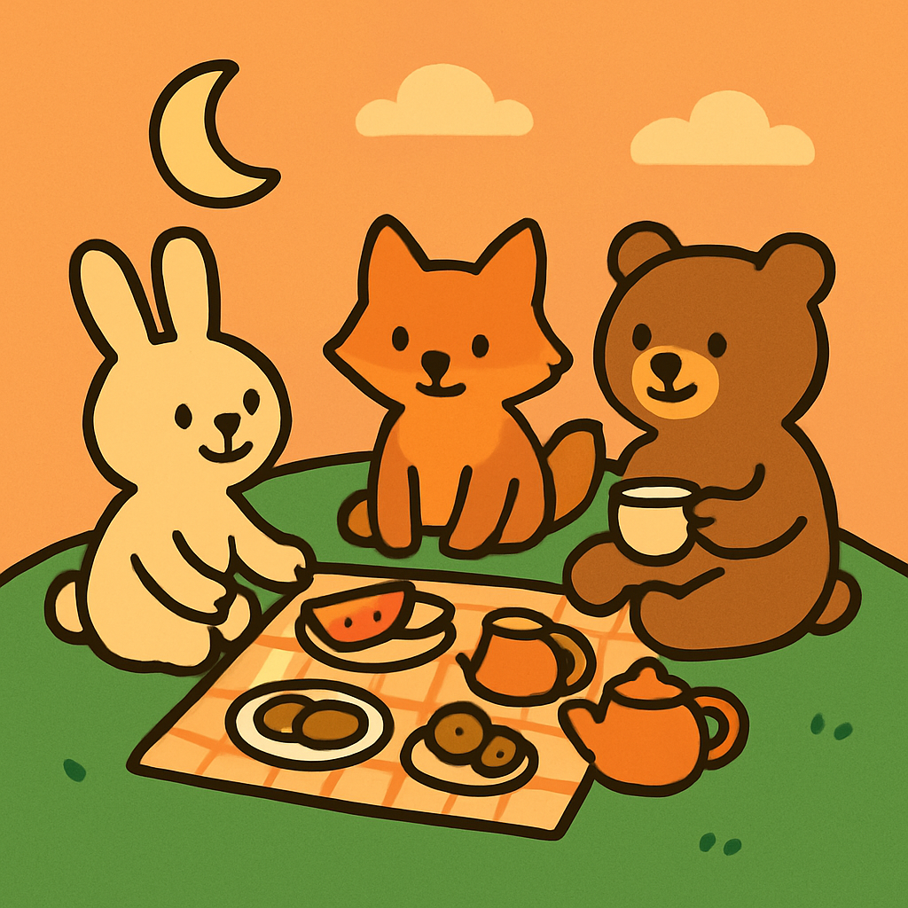 Planet Picnic Pals DIY paint by numbers