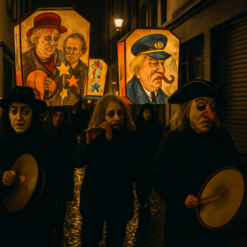 Basel Fasnacht Lantern Parade Paint by numbers art