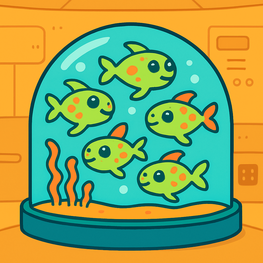 Alien Aquarium Adventure paint by number