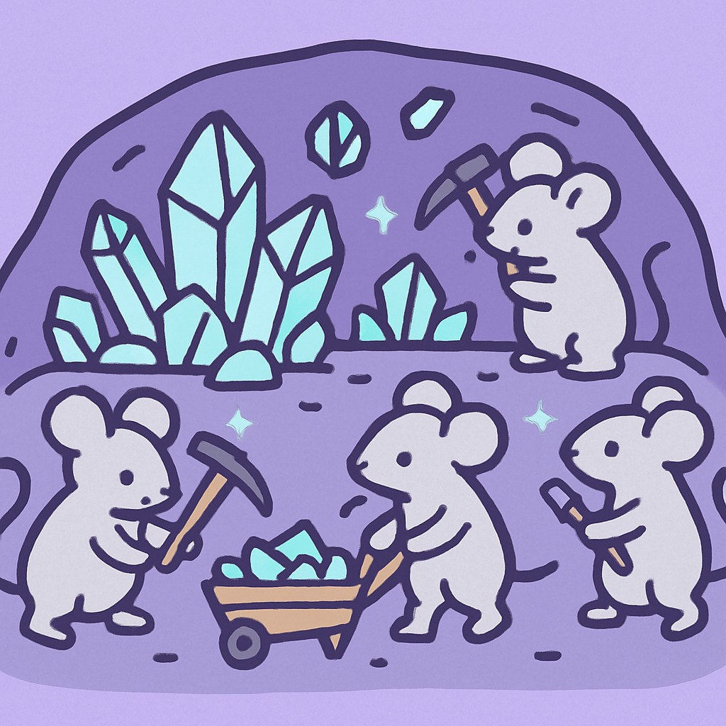Meteor Miner Mice painting number kit