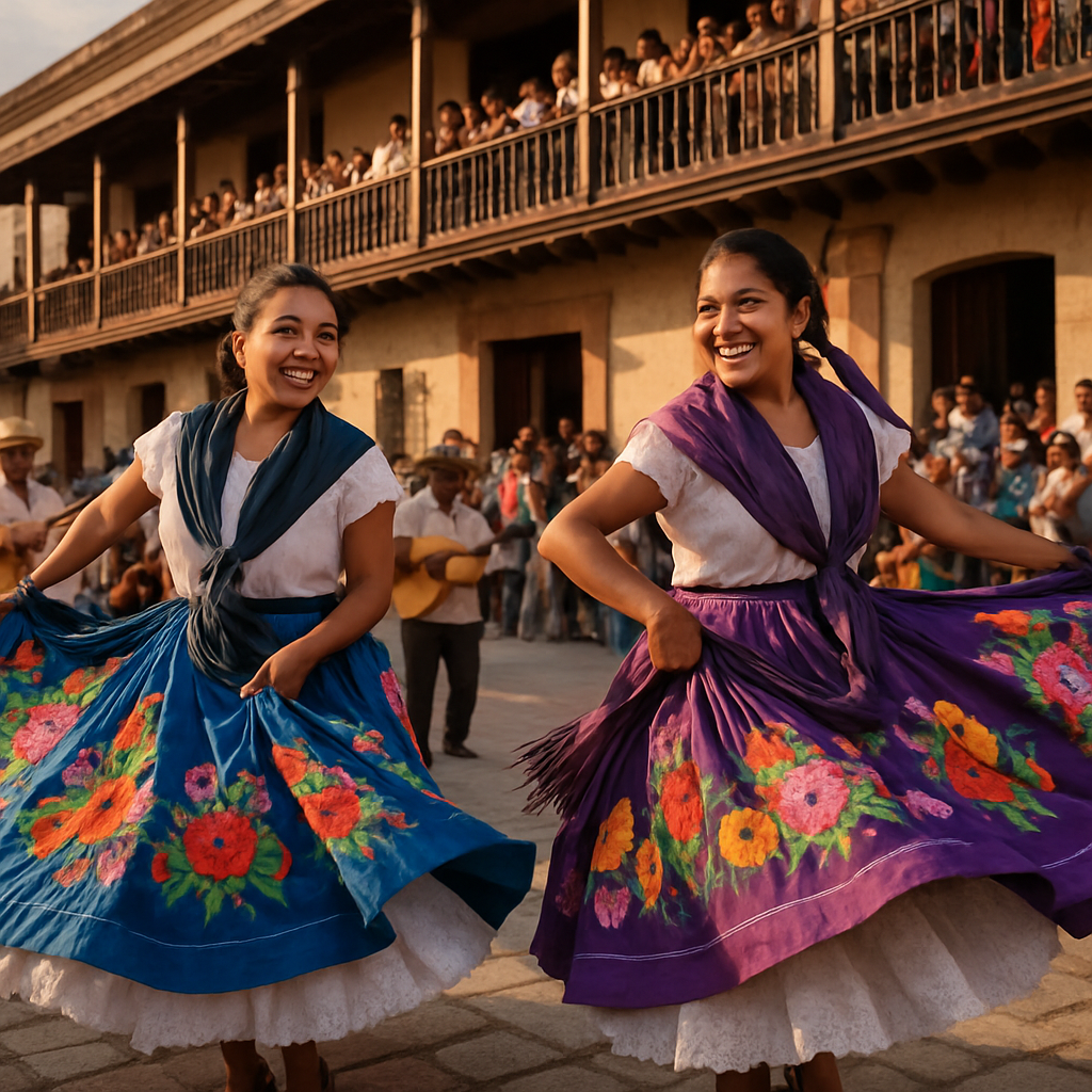 Guelaguetza Folk Dance Plaza paint by numbers