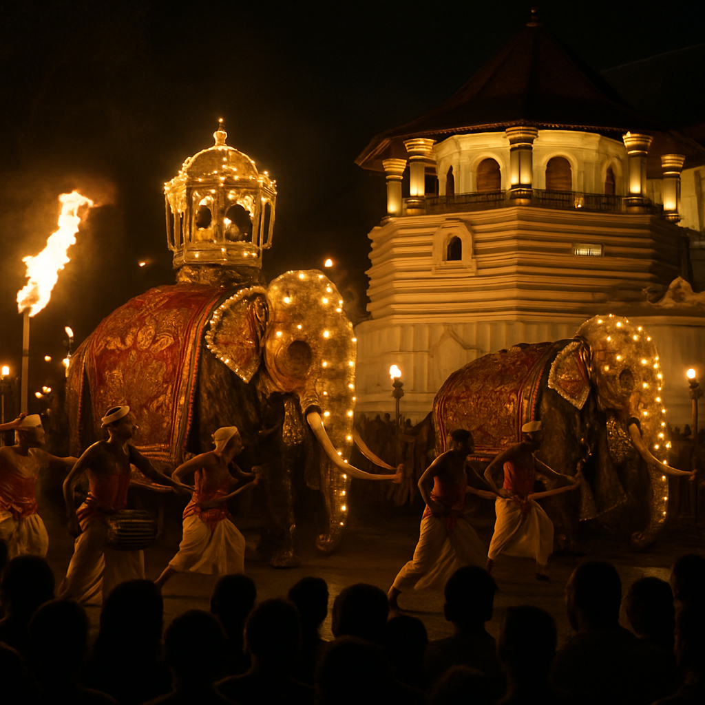 Kandy Esala Perahera Night painting number kit