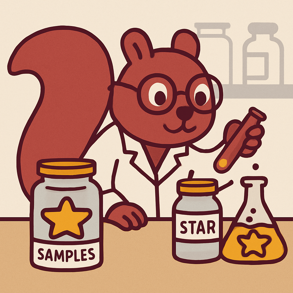 Stellar Scientist Squirrel DIY paint by numbers
