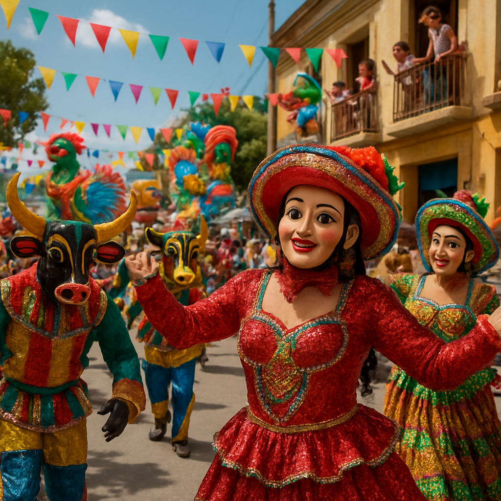 Carnival Of Barranquilla Street painting number kit