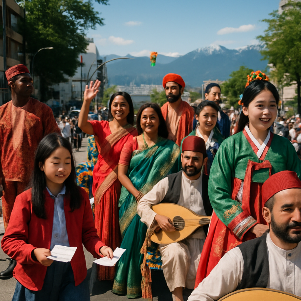 Carnival Of Cultures Vancouver Parade paint by numbers
