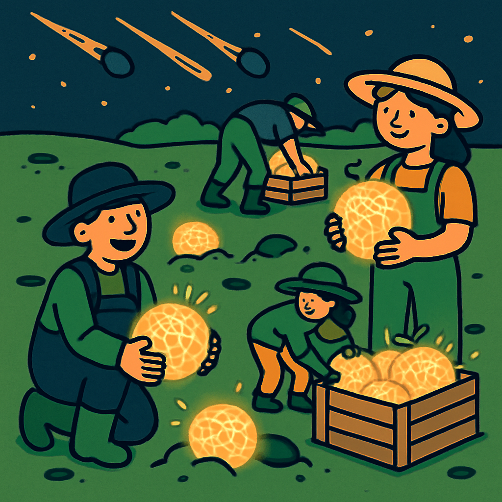 Meteor Melon Farm Numbered painting kits