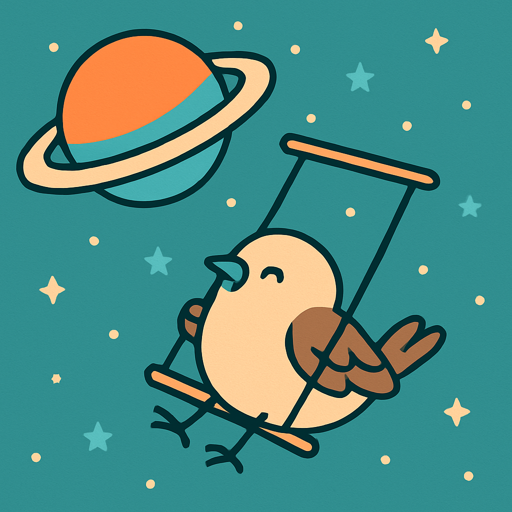 Saturn Swing Sparrow painting number kit