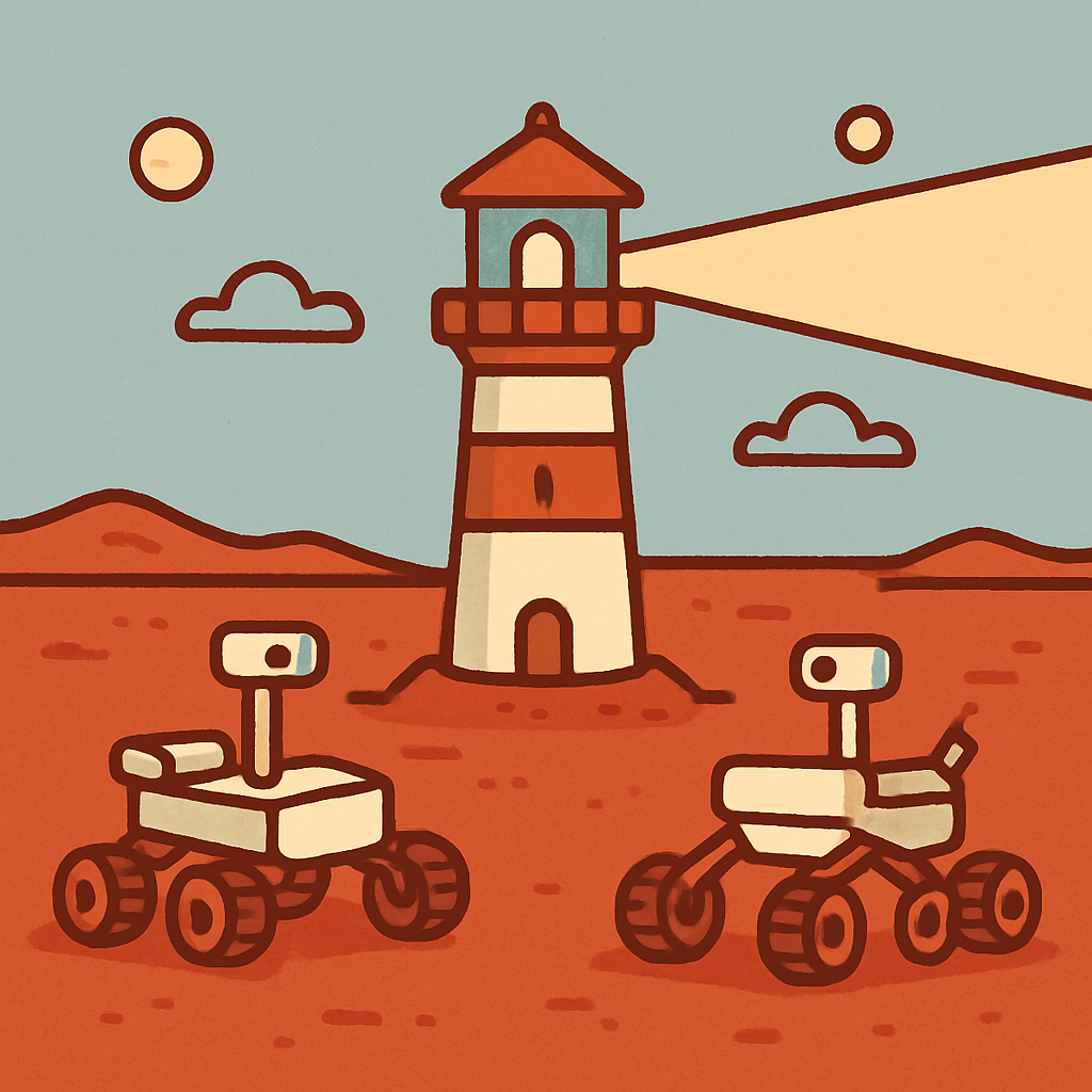 Lighthouse On Mars paint by numbers