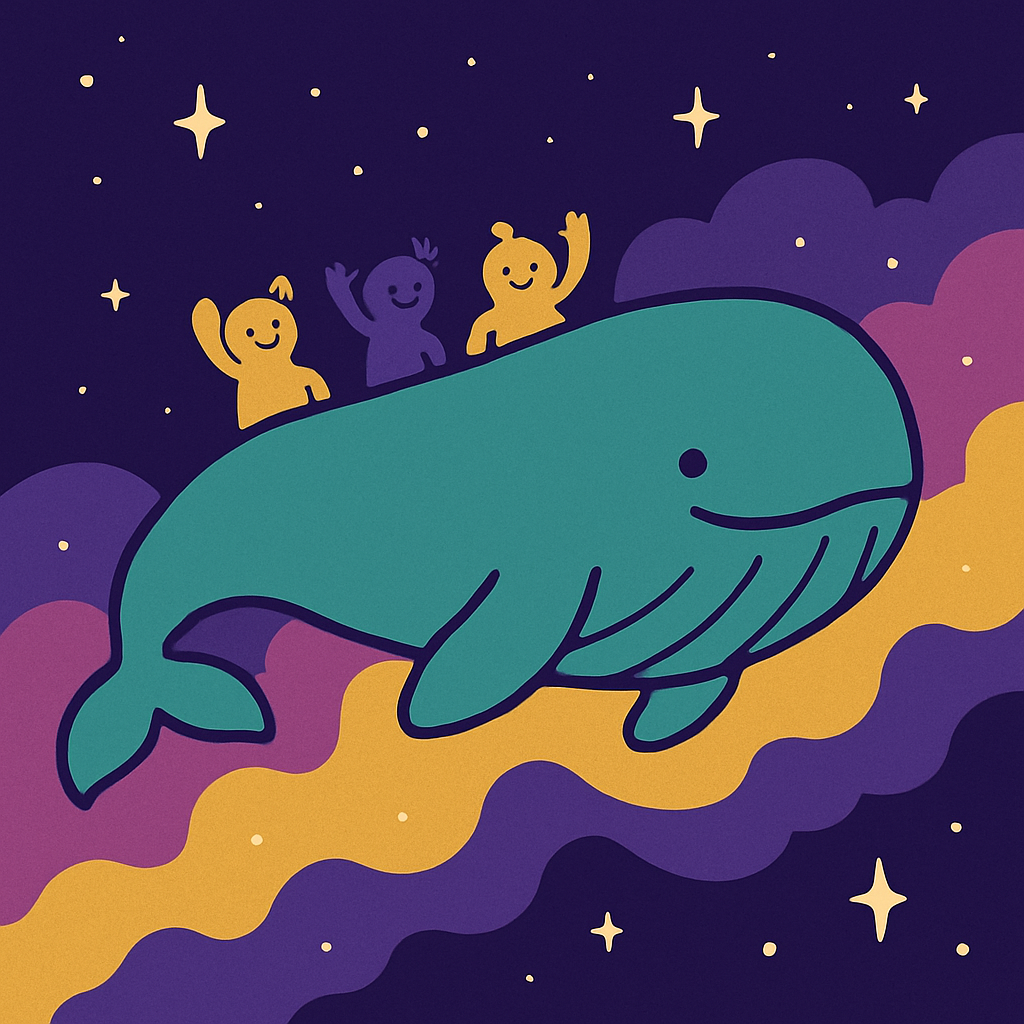 Whale Nebula Walk paint by color