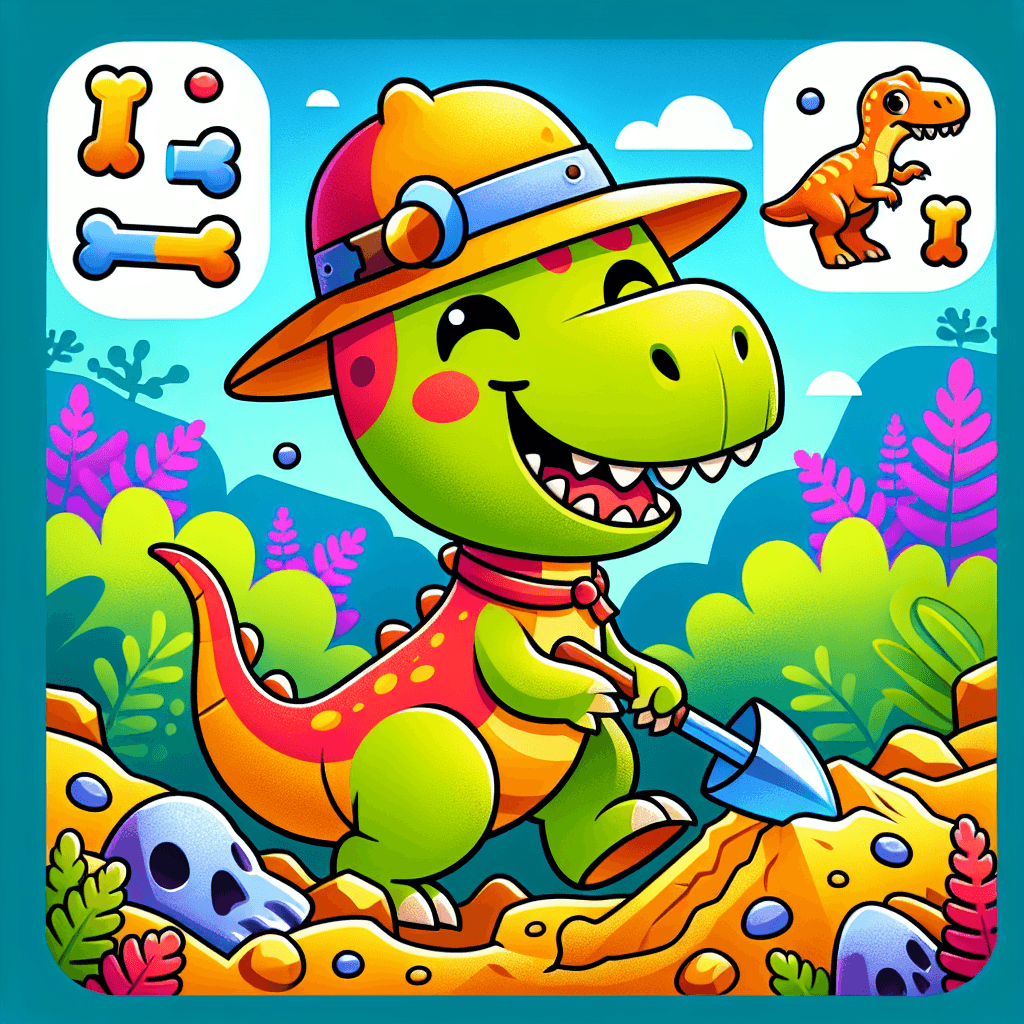 Dino Excavators Painting Number Kit