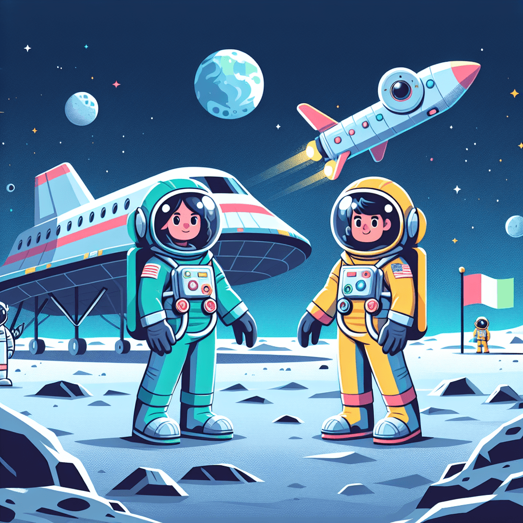 Space Mission To The Moon Paint By Numbers