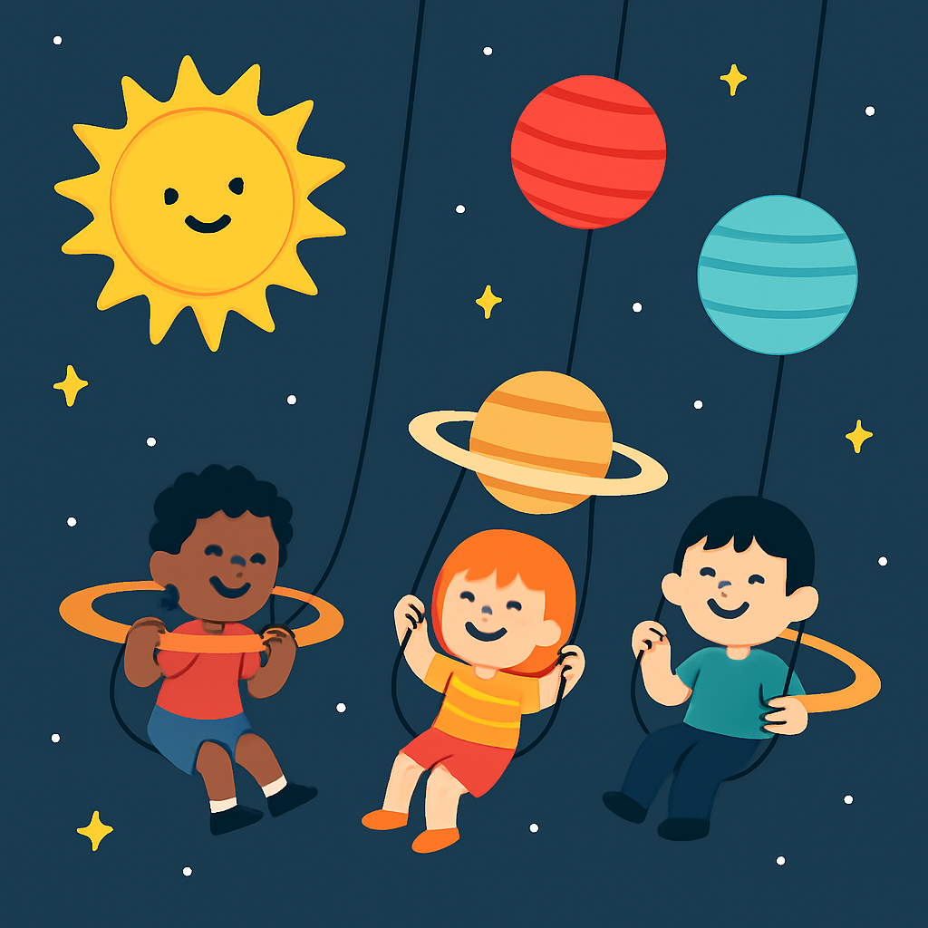 Solar System Swing DIY paint by numbers