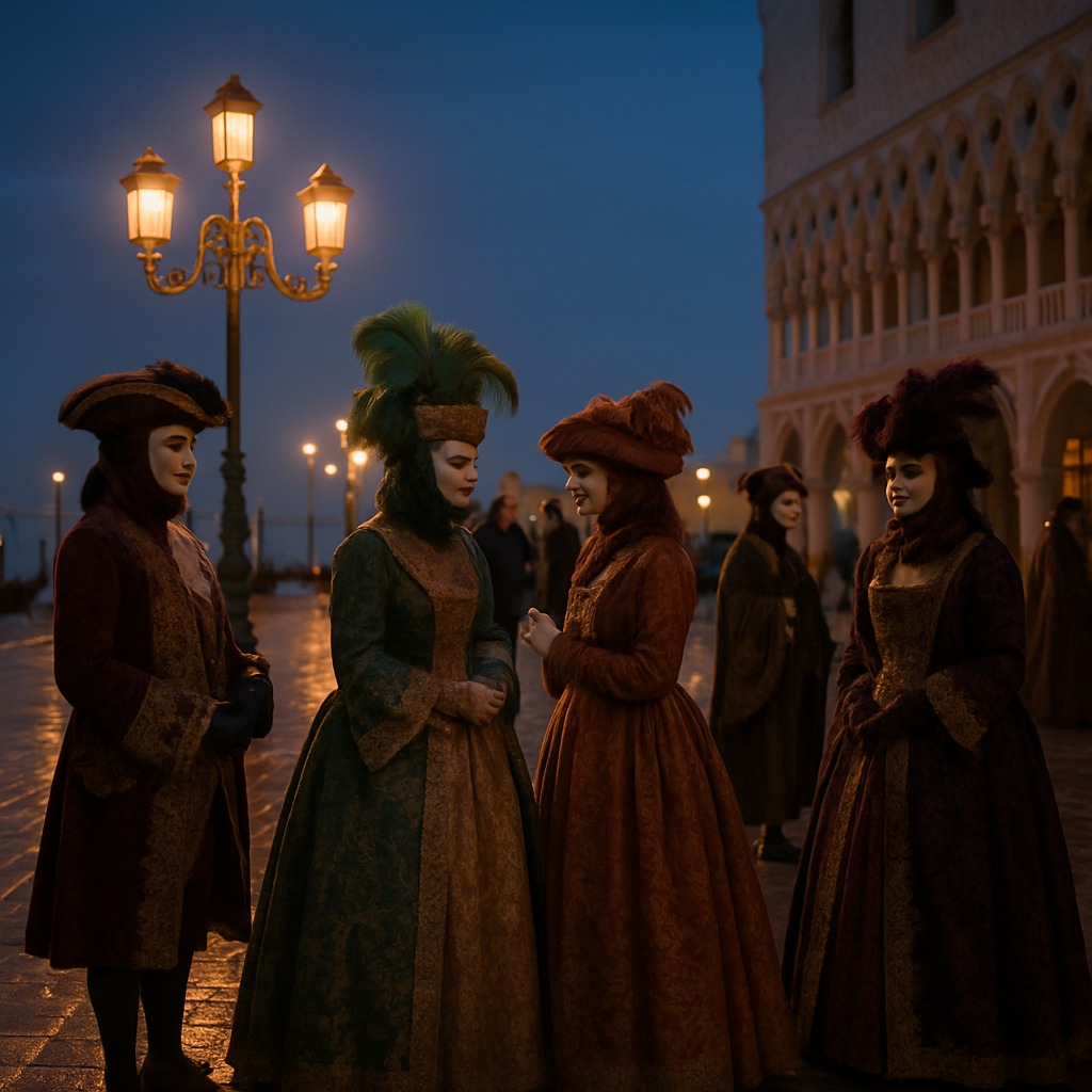 Carnival Of Venice Masked Ball Square DIY paint by numbers
