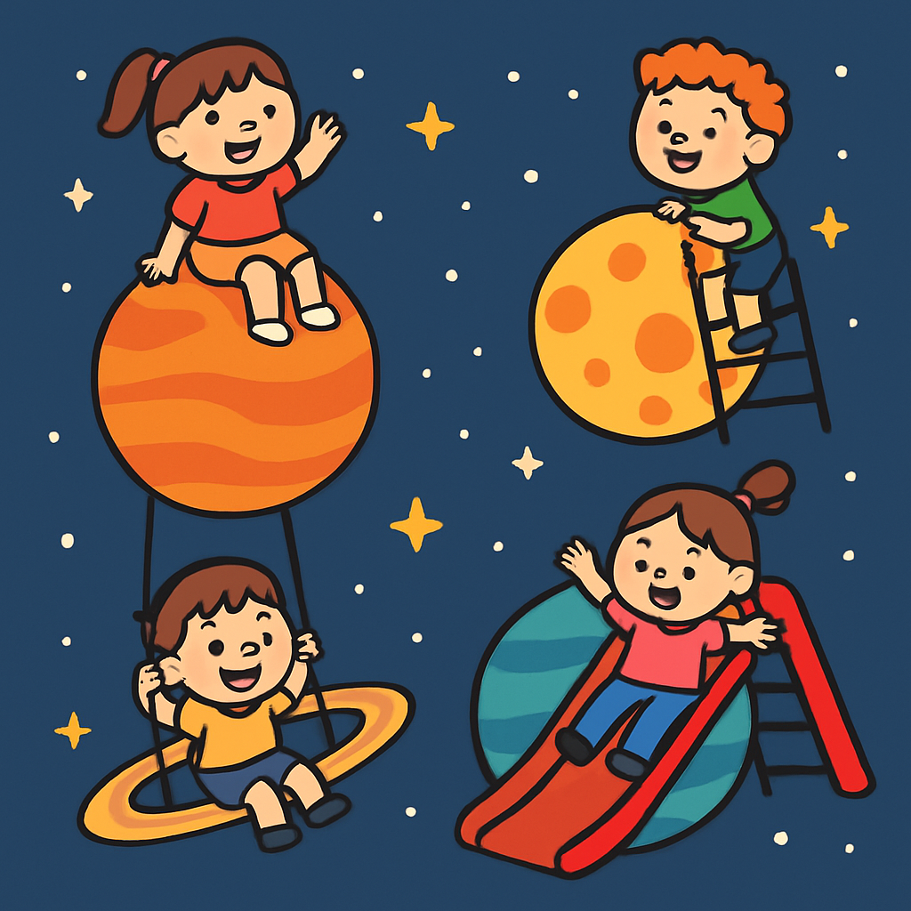 Pocket Planet Playground Paint by numbers kits