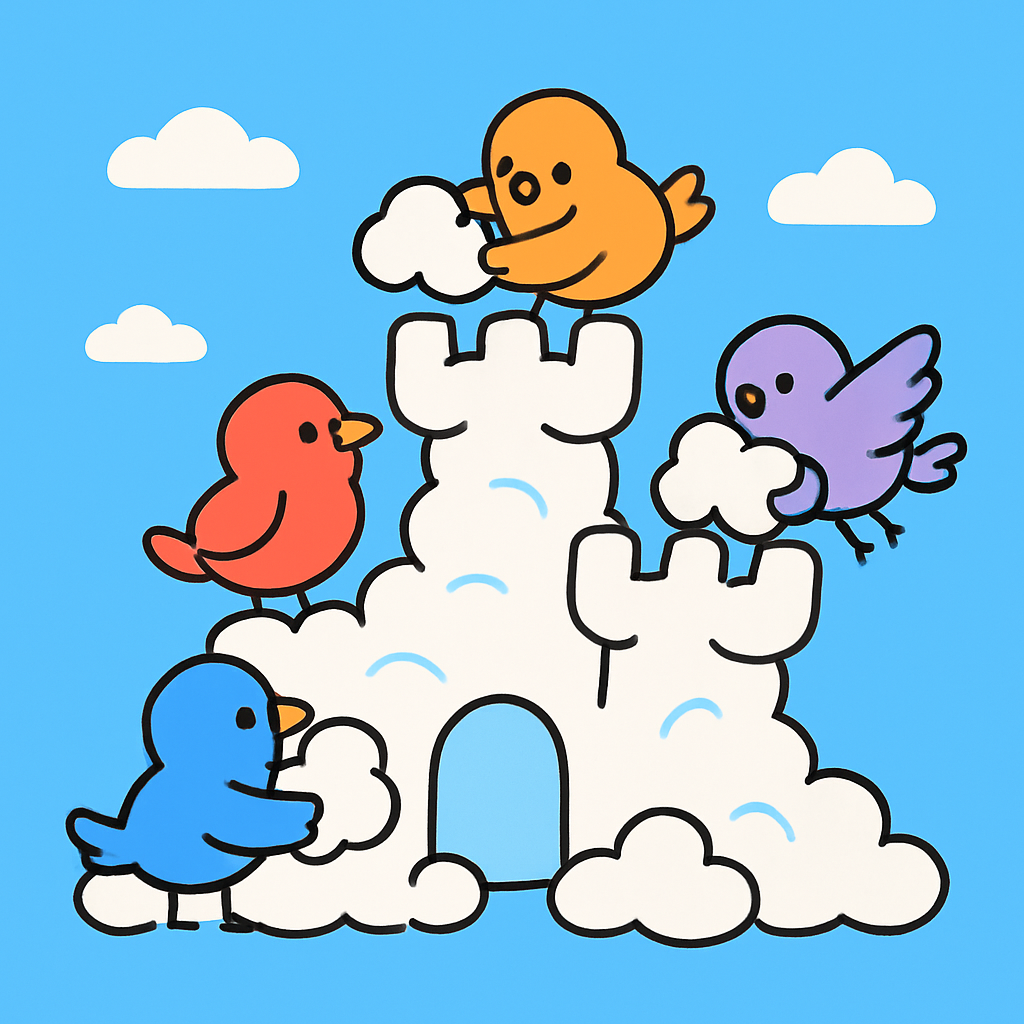 Cloud Castle Crew Numbered painting kits
