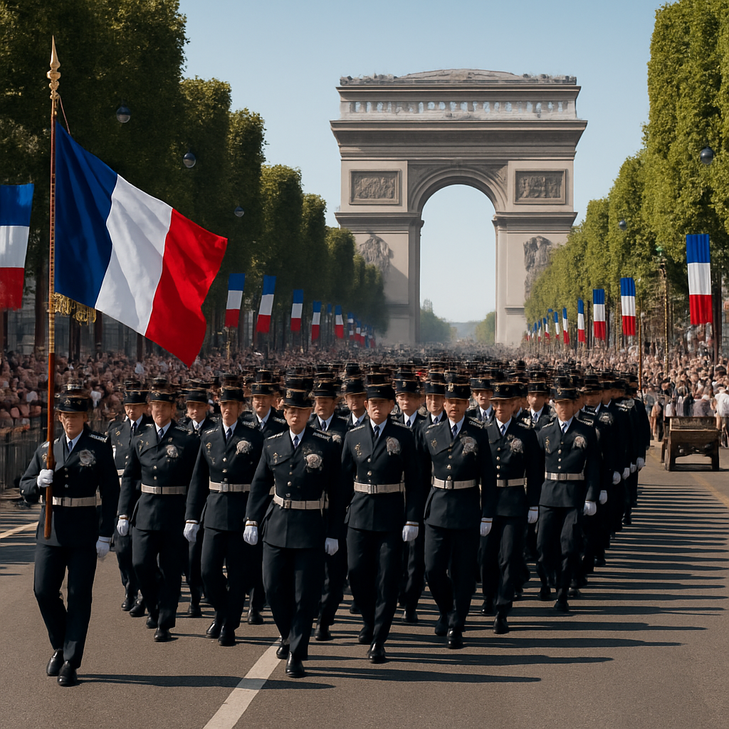Bastille Day Military Parade Paris Painting by numbers kit