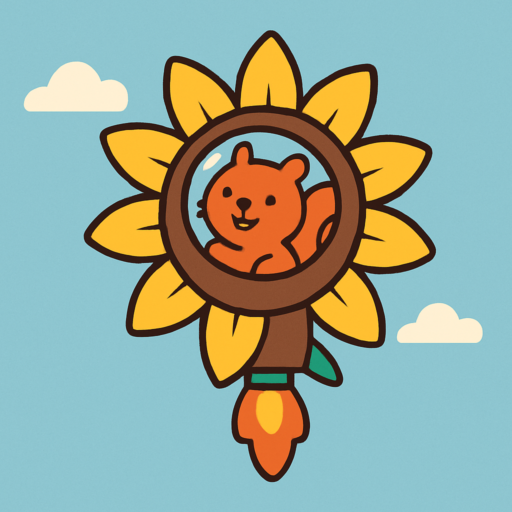 Sunflower Spaceship painting number kit