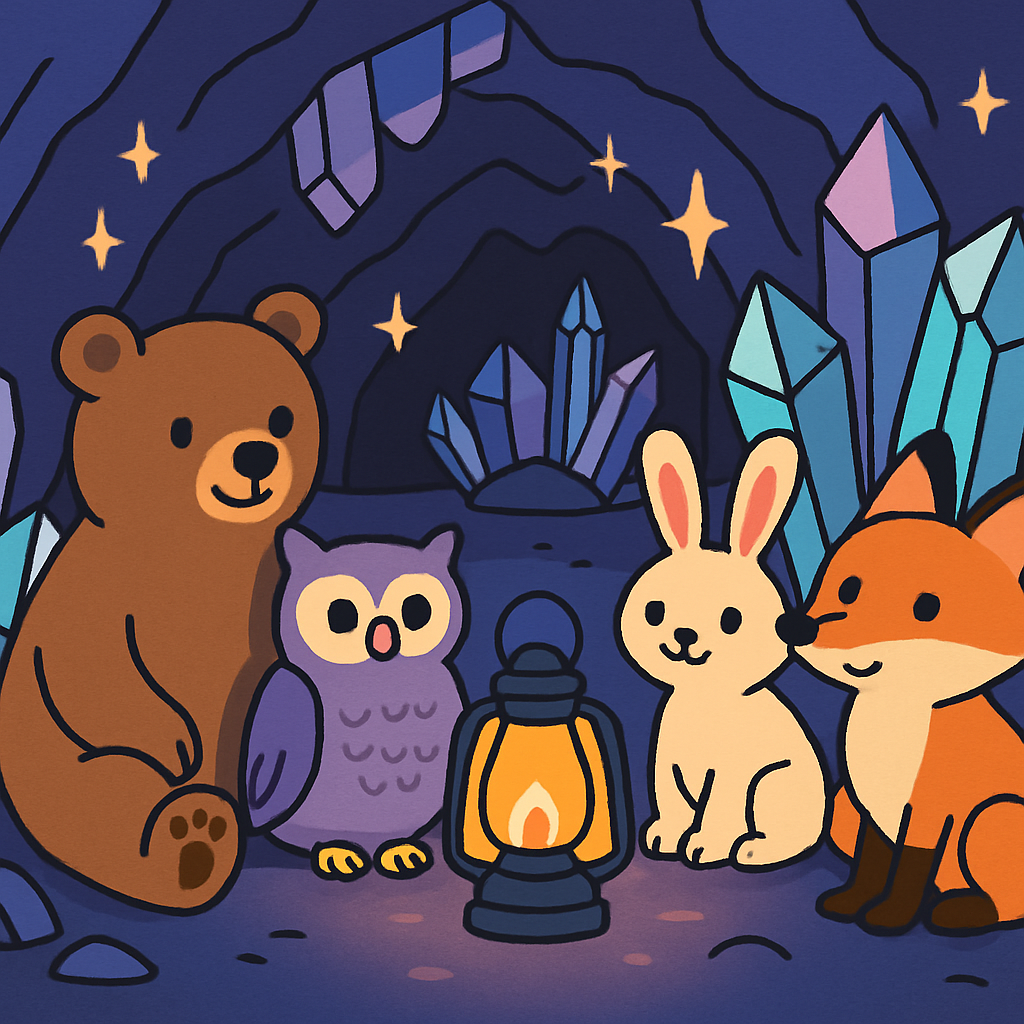 Crystal Cave Camp paint by number