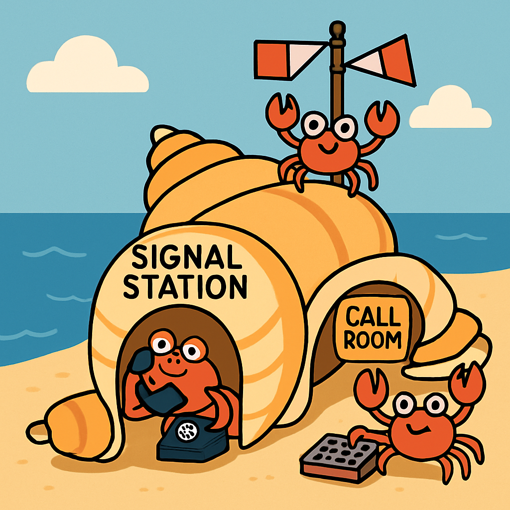 Seashell Signal Station paint by color