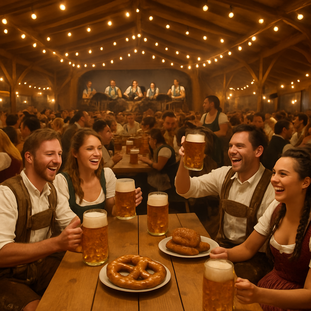 Oktoberfest Long Table Toast painting number kit