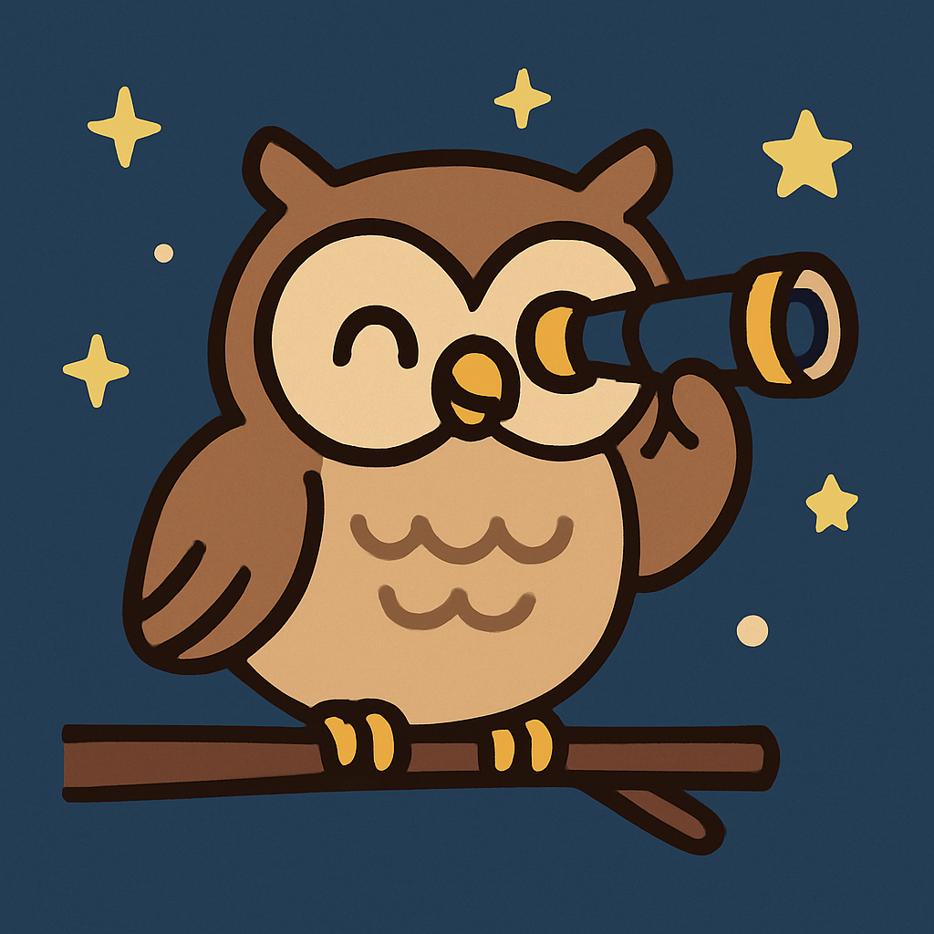 Stargazer Owl Painting by numbers kit