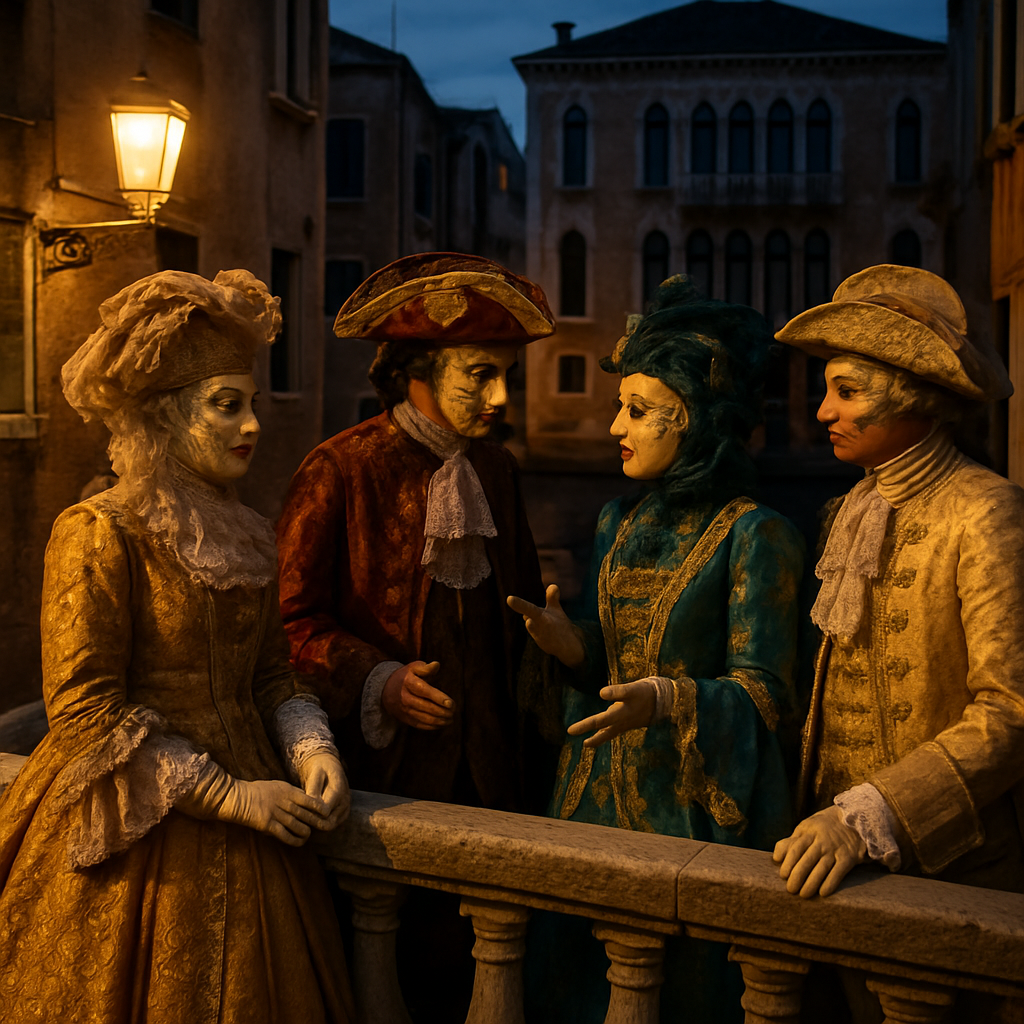 Carnival Of Venice Masked Ball Entrance paint by color