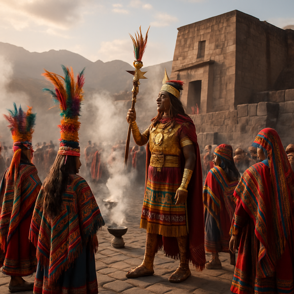 Inti Raymi Plaza Ceremony paint by numbers